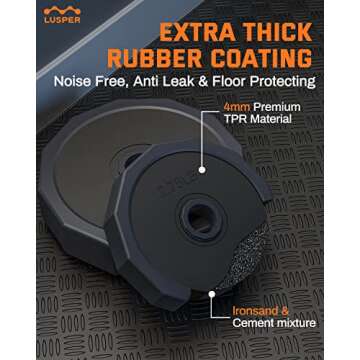 Lusper Dumbbell Set Adjustable Weights, 66LB Free Weight with 3 Modes, for Home Gym, Multiweight Used as Barbell, Kettlebell Star Collars, Fitness Exercise Equipment Men and Women