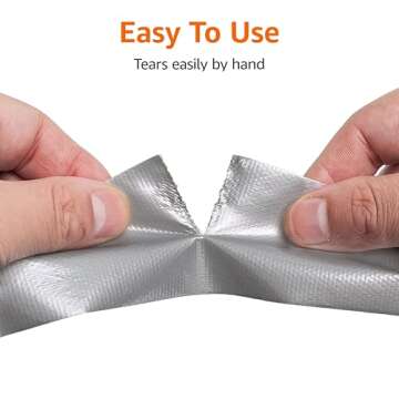Amazon Basics Heavy-Duty Duct Tape, 1.88-inch by 30-yard, Silver, 3-Pack, Great for General-Purpose Use, Home repairing, DIY work, Auto repair & Outdoor activities(Previously AmazonCommercial brand)