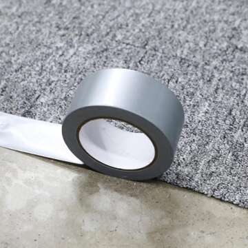 Amazon Basics Heavy-Duty Duct Tape, 1.88-inch by 30-yard, Silver, 3-Pack, Great for General-Purpose Use, Home repairing, DIY work, Auto repair & Outdoor activities(Previously AmazonCommercial brand)