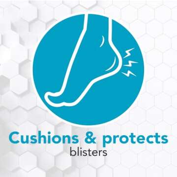 All Health All Health Extreme Hydrocolloid Gel Blister Cushion Bandages, Assorted Sizes Variety Pack, 12 ct | Long Lasting Protection Against Rubbing and Friction for Blisters
