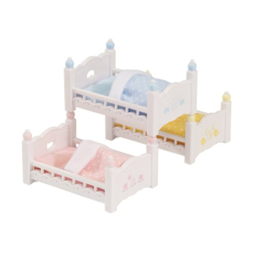 Calico Critters Triple Bunk Beds Set for Kids Ages 3+