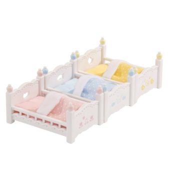 Calico Critters Triple Bunk Beds Set for Kids Ages 3+