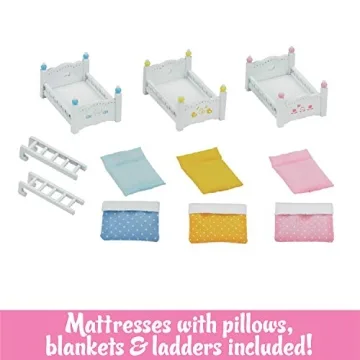 Calico Critters Triple Bunk Beds Set for Kids Ages 3+