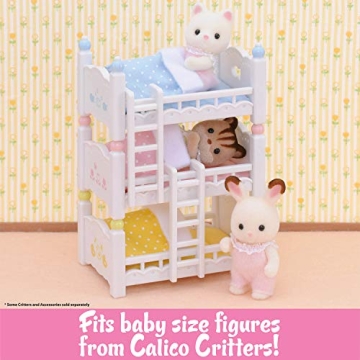 Calico Critters Triple Bunk Beds Set for Kids Ages 3+