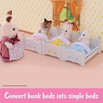 Calico Critters Triple Bunk Beds Set for Kids Ages 3+