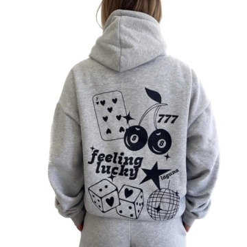 DSORVICD Women Y2k Graphic Print Hoodies Vintage Oversized Crew Neck Sweatshirt Teen Girls Loose Fit...