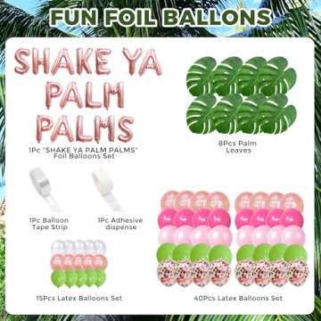 Beach Bachelorette Party Decorations Kit - Hawaii Luau Bridal Shower Decor