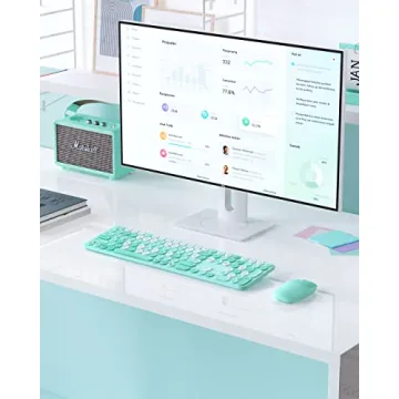 PEIOUS Wireless Keyboard and Mouse Combo For Mac Windows