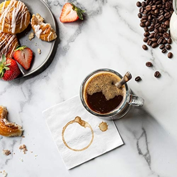 GUSTO 500 Count White Cocktail Napkins for Parties and Bars