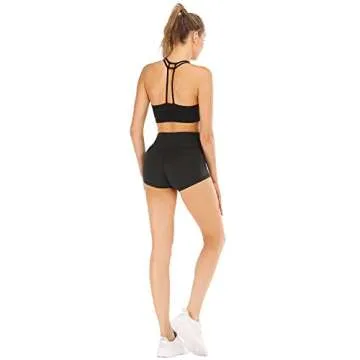 CHRLEISURE High Waisted Yoga Shorts for Women - Comfortable Fit