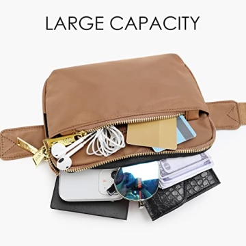 ZORFIN Fanny Pack: Stylish Crossbody Belt Bag for All