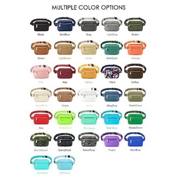 ZORFIN Fanny Pack: Stylish Crossbody Belt Bag for All