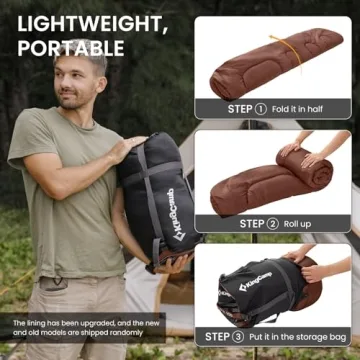 KingCamp XL Warm Sleeping Bag for Camping & Hiking