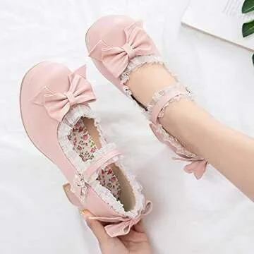 Cute Mary Jane Pumps with Bow - LUXMAX Kawaii Heels