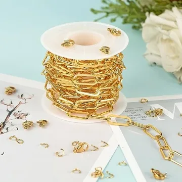 UMAOKANG Jewelry Chain Set - Gold Plated Stainless Steel