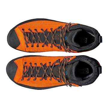 SCARPA Men's Zodiac Tech GTX Waterproof Gore-Tex Boots for Hiking and Mountaineering - Tonic - 9