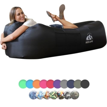 WEKAPO Inflatable Lounger Air Sofa - Portable, Waterproof Design for Beach & Camping