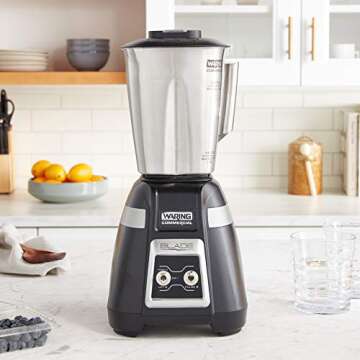 Waring Commercial BB300S 1 HP Bar Blender – Versatile & Powerful 48 oz