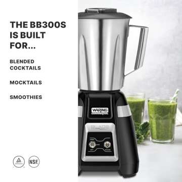 Waring Commercial BB300S 1-Hp Blender for Smoothies