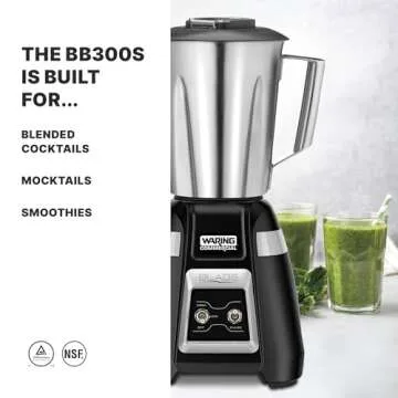 Waring Commercial BB300S 1-Hp Blender for Smoothies