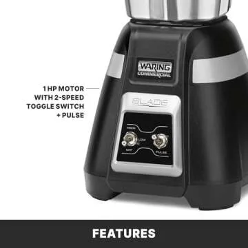 Waring Commercial BB300S 1-Hp Blender for Smoothies