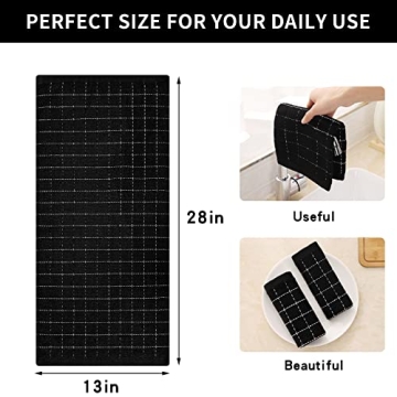 Homaxy Cotton Terry Kitchen Towels, Super Absorbent