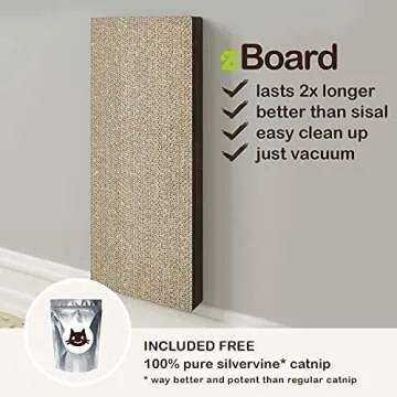 WAY BASICS Wall Mounted Cat Scratcher with Catnip