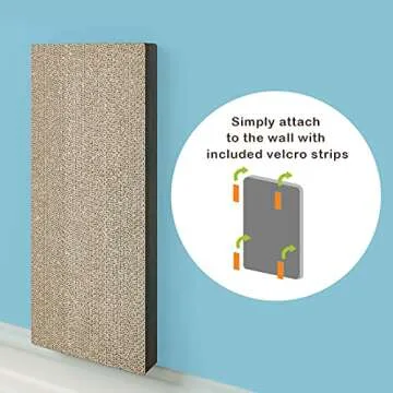 WAY BASICS Wall Mounted Cat Scratcher with Catnip