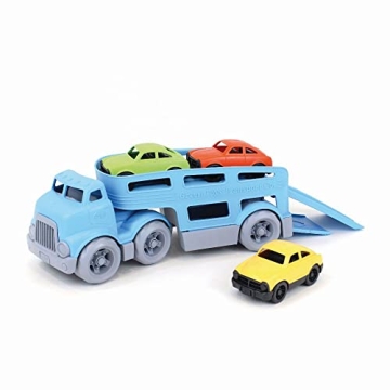 Eco-Friendly Green Toys Car Carrier for Kids' Playtime