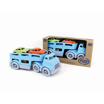 Eco-Friendly Green Toys Car Carrier for Kids' Playtime