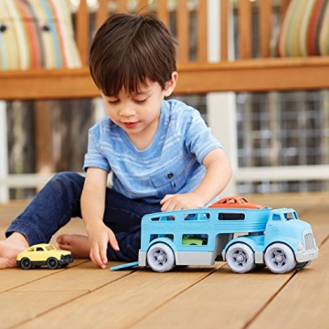 Eco-Friendly Green Toys Car Carrier for Kids' Playtime