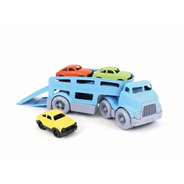 Eco-Friendly Green Toys Car Carrier for Kids' Playtime