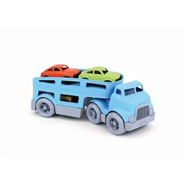 Eco-Friendly Green Toys Car Carrier for Kids' Playtime