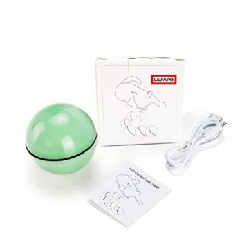 WWVVPET Interactive Cat Toy - Self Rolling LED Ball
