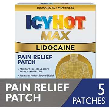 ICY Hot Lidocaine Patch Plus Menthol 5 ea (Pack of 3)