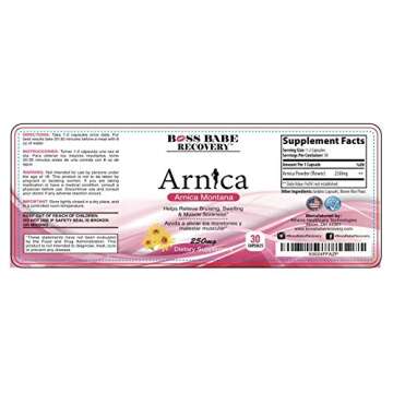 Boss Babe Recovery Arnica Capsules for Effective Healing