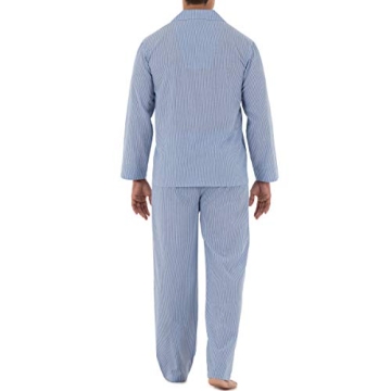 Fruit of the Loom Men's Pajama Set - Luxury Comfort in Blue Stripe