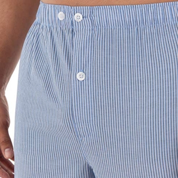 Fruit of the Loom Men's Pajama Set - Luxury Comfort in Blue Stripe