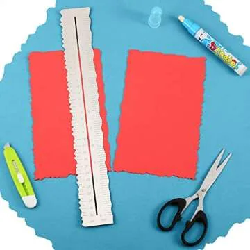 Geyee Deckle Edge Rulers Set for Perfect Paper Crafts