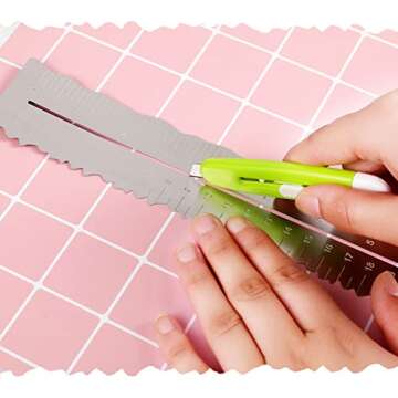 Geyee Deckle Edge Rulers Set for Perfect Paper Crafts