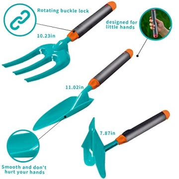 Kids Gardening Tools Set with Wheelbarrow for Outdoor Fun