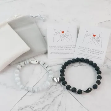 Magnetic Bracelets for Couples - Heartfelt Togetherness Gift
