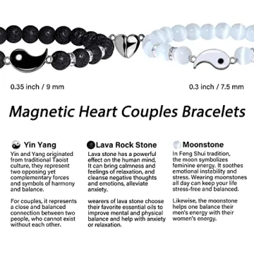 Magnetic Bracelets for Couples - Heartfelt Togetherness Gift