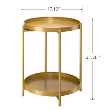 danpinera 2-Tier End Table - Versatile Outdoor Decor