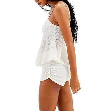 Y2k Lace Camisole Crop Top - Sleeveless Sexy Design