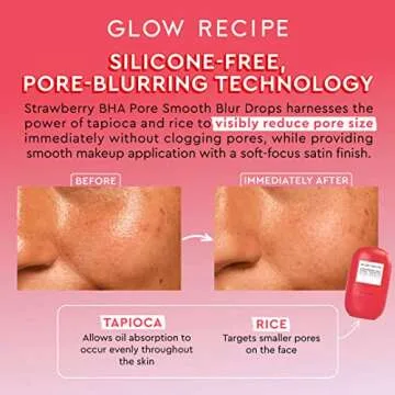 Glow Recipe Strawberry BHA Poreless Primer for Smooth Skin