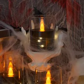 Zevanor Flameless LED Candles with Remote - 3 Pack for Halloween Decor