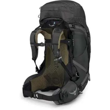 Osprey Atmos AG 65L Men's Backpacking Backpack, Black, L/XL