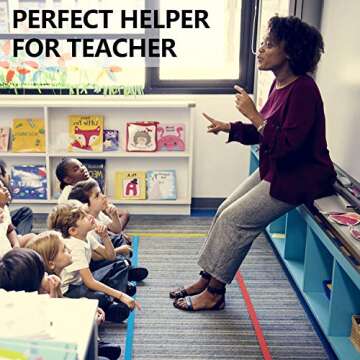 Zonon 4 Roll 100 Feet Carpet Marker Strips for Classroom Carpet Markers Nylon Strip for School Supplies Classroom Decoration Back to School Preschool Daycare Office(Red, Green, Yellow, Blue)