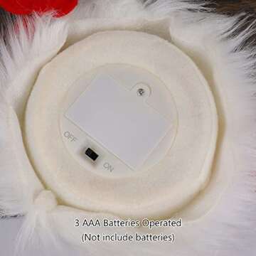 Juegoal 2 Pack Lighted Valentines Plush Gnomes Decorations, 14.5 Inch Handmade Scandinavian Swedish Tomte, Light Up Elf Toy Holiday, Battery Operated Valentine's Day Gift Tabletop Ornament